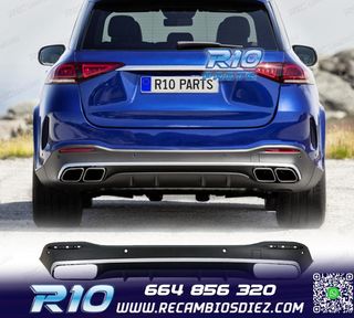 DIFUSOR MERCEDES GLE W167 AMG 19- LOOK GLE63 PLATA