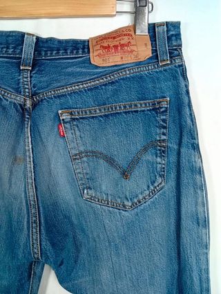 levis azul 501 w36 l36 talla 46 pantalones...
