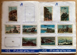 Álbum cromos 2ª Guerra Mundial.