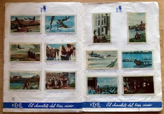 Álbum cromos 2ª Guerra Mundial.
