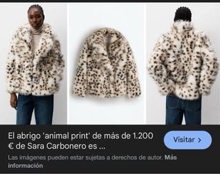 Abrigo Animal Print S