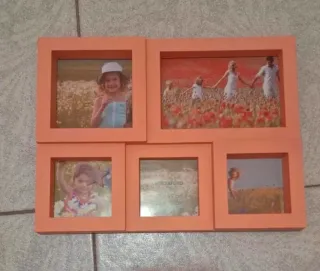 Cornice portafoto multipla arancione 29 x 22 cm