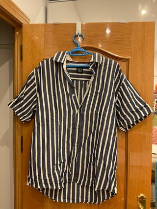 Camisa Pedro del Hierro rayas azul/blanco