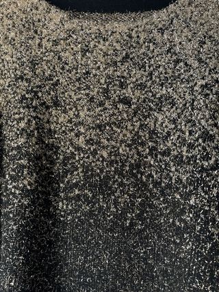 Suéter NY Talla Única Negro Dorado