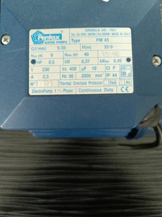 Bomba de agua superficie 1"