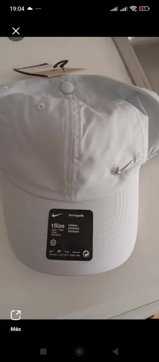 Gorra Nike Heritage86 Gris Talla Única