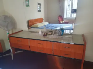 Camera da letto Vintage ( 1961 ) in legno lucido