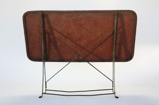 Tavolo da giardino pieghevole in metallo