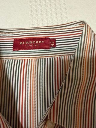 Blusa Burberry Rayas Algodón