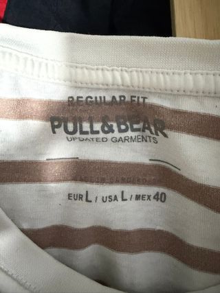 Camiseta Pull&Bear Rayas Talla L