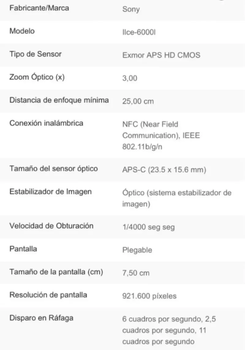 CámaraSonya6000+Objetivo 16-50+2baterias+mochila afbeelding 9