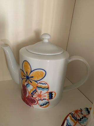 Juego de café 18 piezas porcelana