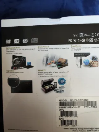 Grabadora DVD Samsung SE-208 Ultra Thin