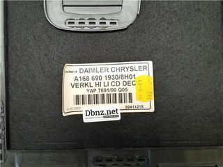 CARGADOR CD Mercedes-Benz Clase A (BM 168)(05.1997->) 1.7 170 CDI L (168.109) [1,7 Ltr. - 70 kW CDI Diesel CAT]