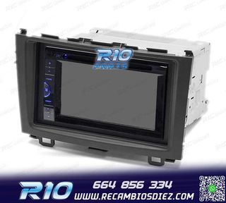 MARCO NEGRO RADIO 2-DIN PARA HONDA CR-V 07-11