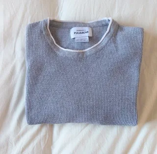 Jersey Pull&Bear gris hombre talla S