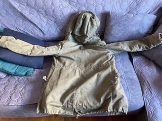 Abrigo verde forrado