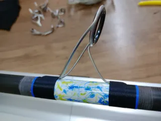 Anillado de caña de pescar