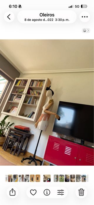 Estantería única 132x132x34 cm Ideal para libros