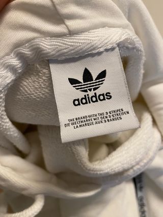 Sudadera Adidas Blanca con Logo