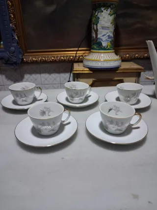 Juego café vintage Santa Clara porcelana