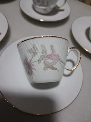 Juego café vintage Santa Clara porcelana