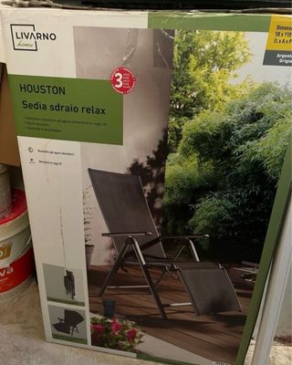 Silla Relax Jardín Livarno Home Gris