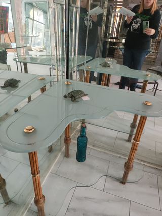 Consola Esquinera Cristal Mate