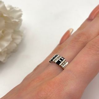 Anillo oro 14kt zafiros y diamantes