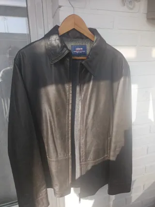 Chaqueta de cuero Arrow marrón