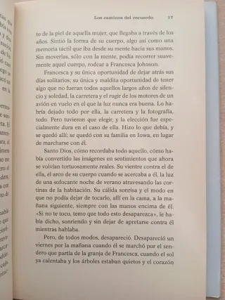 Los caminos del recuerdo. Robert James Waller.