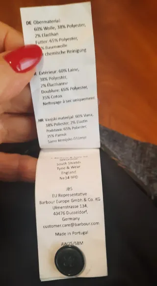 Pantaloni Barbour Tg. 32 R (M/48)