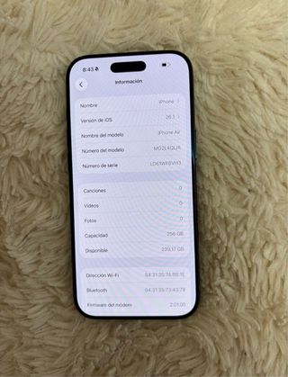 iPhone Air 256GB Negro