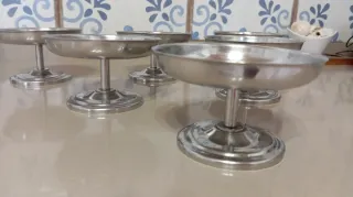 Set 6 Copas de Helado acero inoxidable