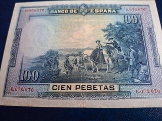 Billete 100 Pesetas España 1928 Cervantes