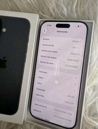 iPhone 17 256GB Negro