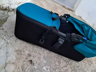 Capazo Bebé Jane Azul y Negro