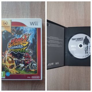 2 Juegos Wii: Mario Strikers y Tony Hawk