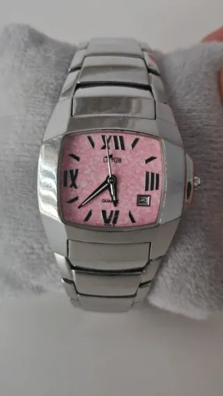 Reloj Lotus Mujer Rosa y Plateado