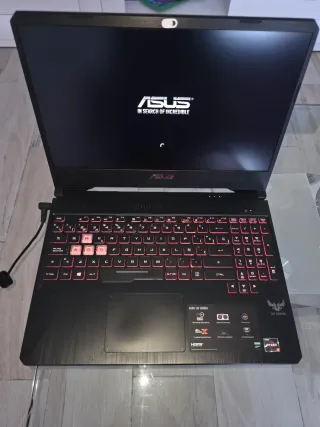 Portátil Gaming Asus FX505DT Negro/Rojo