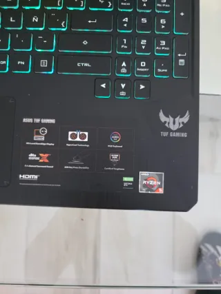 Portátil Gaming Asus FX505DT Negro/Rojo