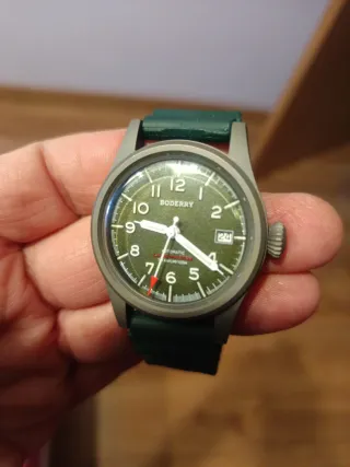 Reloj BODERRY de Titanio Verde