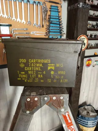 Maletín de hierro para munición 7.62 MM