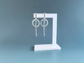 Pendientes Uno de 50 Plata