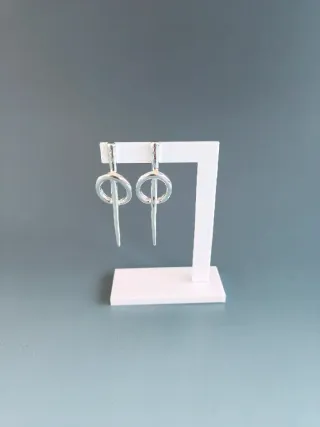Pendientes Uno de 50 Plata