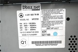 RADIO / CD Mercedes-Benz Clase R (BM 251)(09.2005->) 3.0 R 350 CDI 4Matic (251.022) [3,0 Ltr. - 165 kW CDI CAT]