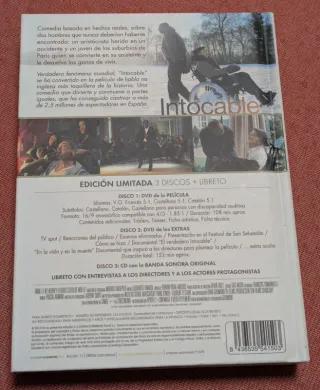 Intocable Digibook Blu-ray + CD Bonus