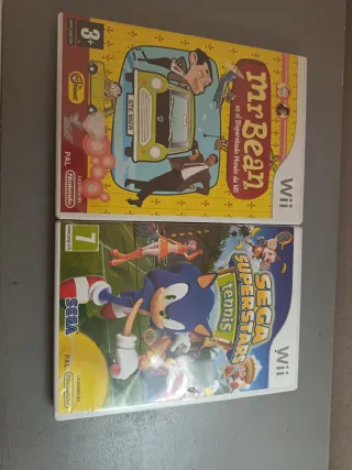 Mr Bean + Sega Superstars Tennis Wii