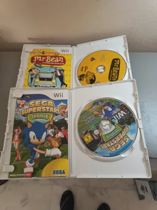 Mr Bean + Sega Superstars Tennis Wii