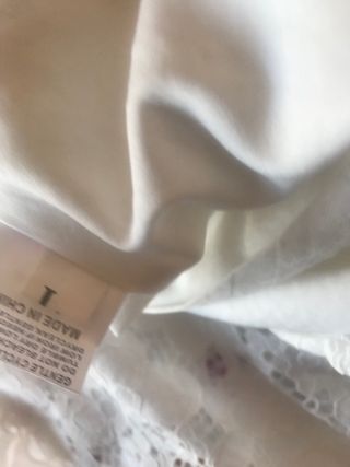 Pantalón de encaje blanco Talla M